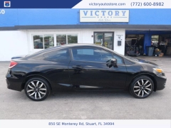 Used 2014 Honda Civic Coupe 2dr CVT EX-L at Victory Auto Store near Stuart, FL