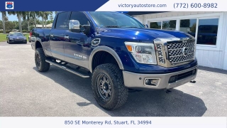 Used 2018 Nissan Titan XD 4x4 Gas Crew Cab Platinum Reserve at Victory Auto Store near Stuart, FL