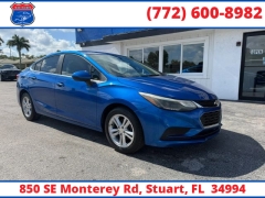 Used 2017  Chevrolet Cruze 4d Sedan LT Auto at Victory Auto Store near Stuart&comma; FL