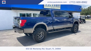 Used 2018 Nissan Titan XD 4x4 Gas Crew Cab Platinum Reserve at Victory Auto Store near Stuart, FL
