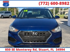 Used 2018  Hyundai Accent 4d Sedan SE Auto at Victory Auto Store near Stuart&comma; FL