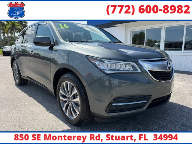 Used 2016  Acura MDX 4d SUV AWD Tech w&sol;Ent Pkg at Victory Auto Store near Stuart&comma; FL