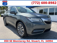  2016 Acura MDX 4d SUV AWD Tech w&sol;Ent Pkg at Victory Auto Store near Stuart&comma; FL