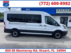 Used 2017  Ford Transit Wagon T-350 148" Med Roof Sliding RH Dr at Victory Auto Store near Stuart&comma; FL