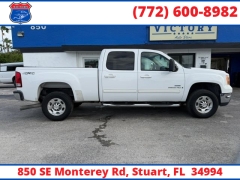 Used 2009  GMC Sierra 2500HD 4WD Crew Cab 153" SLT at Victory Auto Store near Stuart&comma; FL