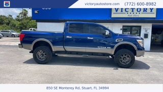Used 2018 Nissan Titan XD 4x4 Gas Crew Cab Platinum Reserve at Victory Auto Store near Stuart, FL