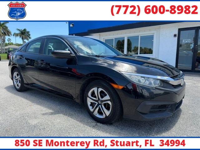 Used 2016  Honda Civic Sedan 4d LX 6spd at Victory Auto Store near Stuart&comma; FL