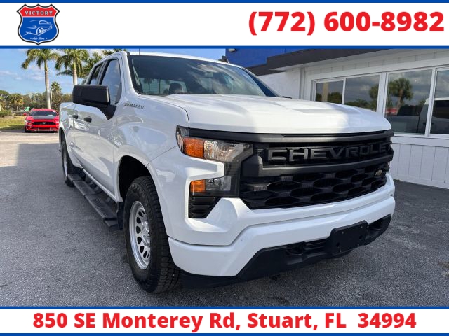 Used 2023  Chevrolet Silverado 1500 4WD Double Cab 147" Custom at Victory Auto Store near Stuart, FL