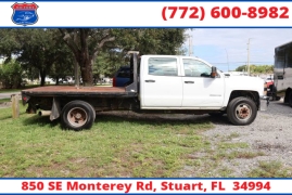 Used 2015  Chevrolet Silverado 3500 Cab-Chassis 2WD Crew Cab 171" DRW Work Truck at Victory Auto Store near Stuart, FL