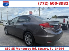 Used 2013  Honda Civic Sedan 4d LX Auto at Victory Auto Store near Stuart&comma; FL