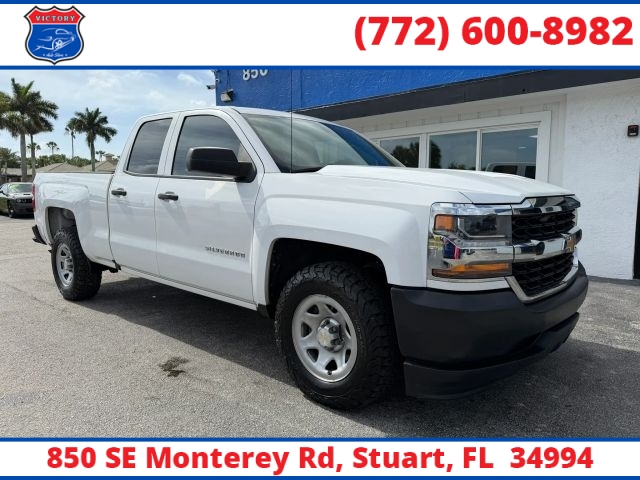 Used 2017  Chevrolet Silverado 1500 2WD Double Cab 143&period;5" Work Truck at Victory Auto Store near Stuart&comma; FL