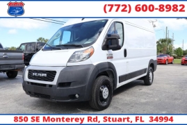 Used 2022  Ram ProMaster Cargo Van 1500 High Roof 136" WB at Victory Auto Store near Stuart, FL