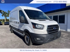 Used 2020 Ford Transit Cargo Van T-250 Med Rf 9070 GVWR RWD at Victory Auto Store near Stuart, FL