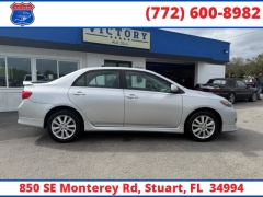 Used 2010  Toyota Corolla 4d Sedan S Auto at Victory Auto Store near Stuart&comma; FL