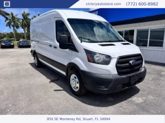 Used 2020 Ford Transit Cargo Van T-350 Med Rf 9500 GVWR RWD at Victory Auto Store near Stuart, FL
