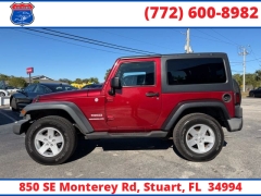 Used 2013  Jeep Wrangler 4WD 2dr Sport at Victory Auto Store near Stuart&comma; FL