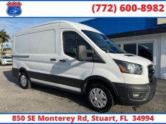 Used 2020  Ford Transit Cargo Van T-150 Med Rf 8670 GVWR RWD at Victory Auto Store near Stuart&comma; FL