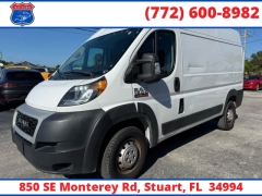 Used 2019  Ram ProMaster Cargo Van 1500 High Roof Van 136" WB at Victory Auto Store near Stuart&comma; FL