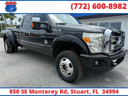 Used 2016 Ford Super Duty F-350 4WD Crew Cab Platinum DRW Longbed at Victory Auto Store near Stuart, FL