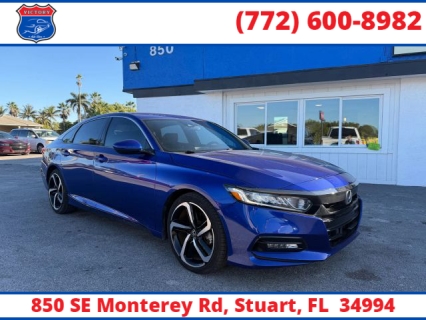 Used 2019 Honda Accord Sedan 4d Sport 1.5L CVT at Victory Auto Store near Stuart, FL