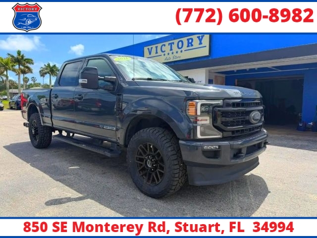 Used 2021 Ford Super Duty F-250 4WD LARIAT Crew Cab SRW 6.75' Box at Victory Auto Store near Stuart, FL