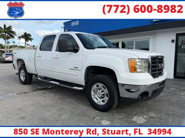 Used 2009  GMC Sierra 2500HD 4WD Crew Cab 153" SLT at Victory Auto Store near Stuart&comma; FL