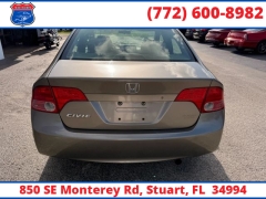 Used 2007  Honda Civic Sedan 4d LX Auto at Victory Auto Store near Stuart&comma; FL