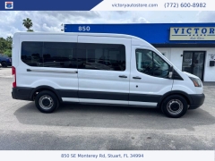 Used 2017 Ford Transit Wagon T-350 148" Med Roof Sliding RH Dr at Victory Auto Store near Stuart, FL