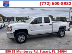 Used 2018  Chevrolet Silverado 2500HD 4WD Double Cab 144&period;2" Work Truck at Victory Auto Store near Stuart&comma; FL