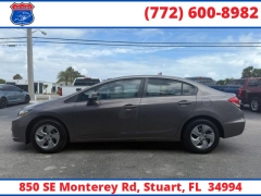 Used 2013  Honda Civic Sedan 4d LX Auto at Victory Auto Store near Stuart&comma; FL