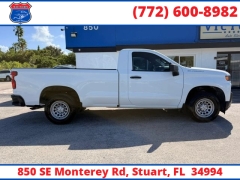 Used 2020  Chevrolet Silverado 1500 2WD Reg Cab Work Truck Longbed at Victory Auto Store near Stuart&comma; FL