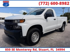 Used 2020  Chevrolet Silverado 1500 2WD Reg Cab Work Truck Longbed at Victory Auto Store near Stuart&comma; FL