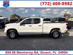Used 2023  Chevrolet Silverado 1500 4WD Double Cab 147" Custom at Victory Auto Store near Stuart, FL
