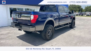 Used 2018 Nissan Titan XD 4x4 Gas Crew Cab Platinum Reserve at Victory Auto Store near Stuart, FL