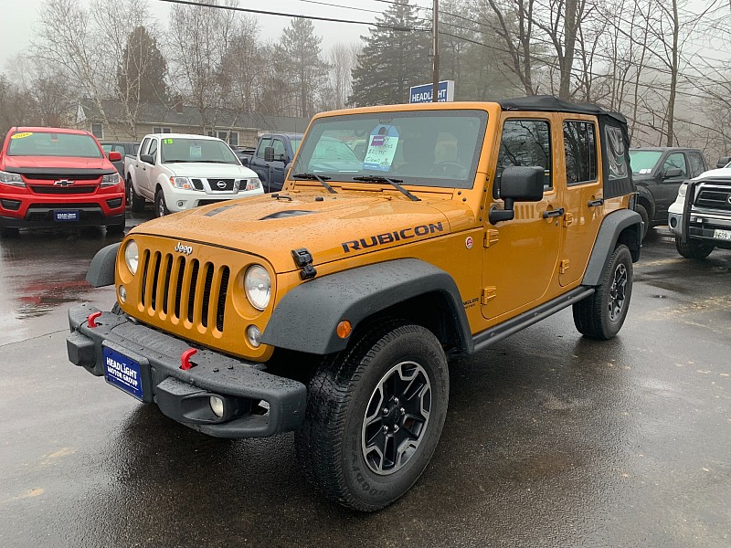 Used 2014  Jeep Wrangler Unlimited 4d Convertible Rubicon at Headlight Motor Group near Lewiston, ME