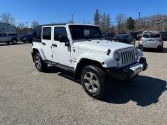 Used 2017 Jeep Wrangler Unlimited 4d Convertible Sahara at Headlight Motor Group near Lewiston, ME
