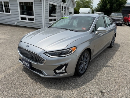 Used 2020 Ford Fusion Hybrid 4d Sedan FWD Titanium at Headlight Motor Group near Lewiston, ME