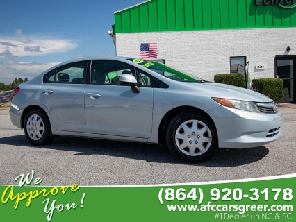 Used 2012 Honda Civic Sedan 4d LX Auto at Auto Finance Center near Matthews, NC