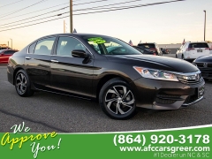 Used 2017  Honda Accord Sedan 4d LX CVT at Auto Finance Center near Matthews, NC