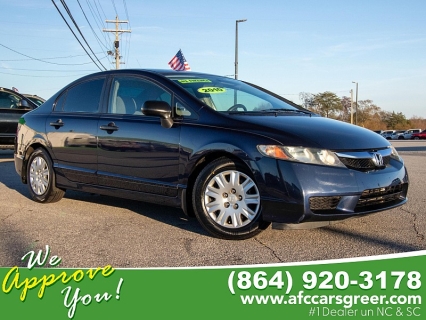Used 2010 Honda Civic Sedan 4d DX-VP Auto at Auto Finance Center near Matthews, NC