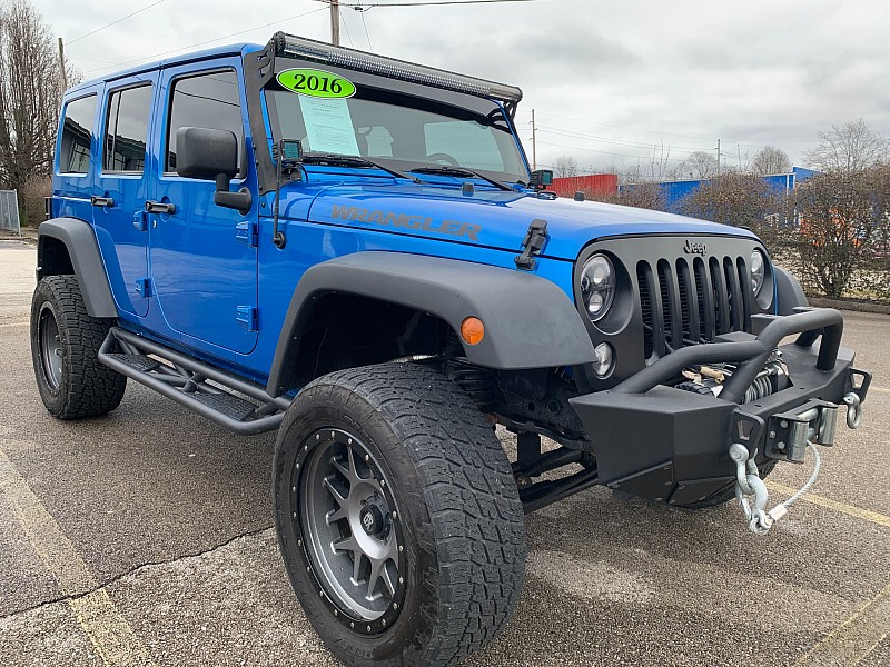 Used 2016  Jeep Wrangler Unlimited 4d Convertible Sport Black Bear at EZ Car Connection near Frankfort, KY