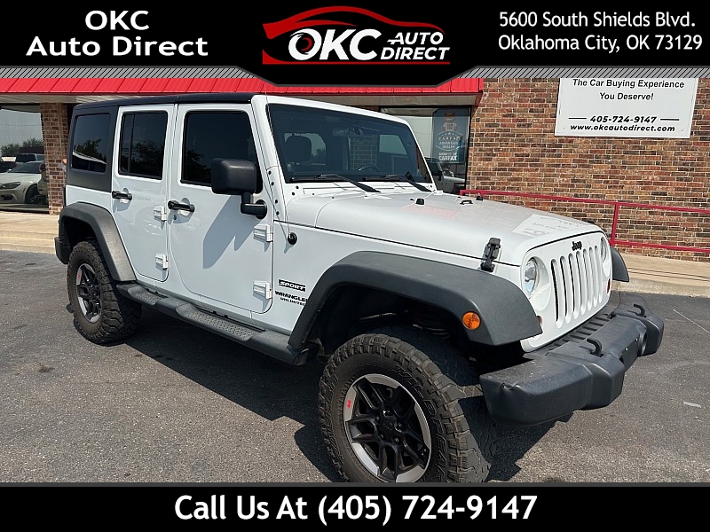 Used 2013  Jeep Wrangler Unlimited 4d Convertible Sport at OKC Auto Direct near Oklahoma City, OK
