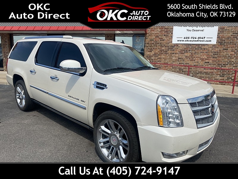 Used 2013  Cadillac Escalade ESV 4d SUV AWD Platinum at OKC Auto Direct near Oklahoma City, OK