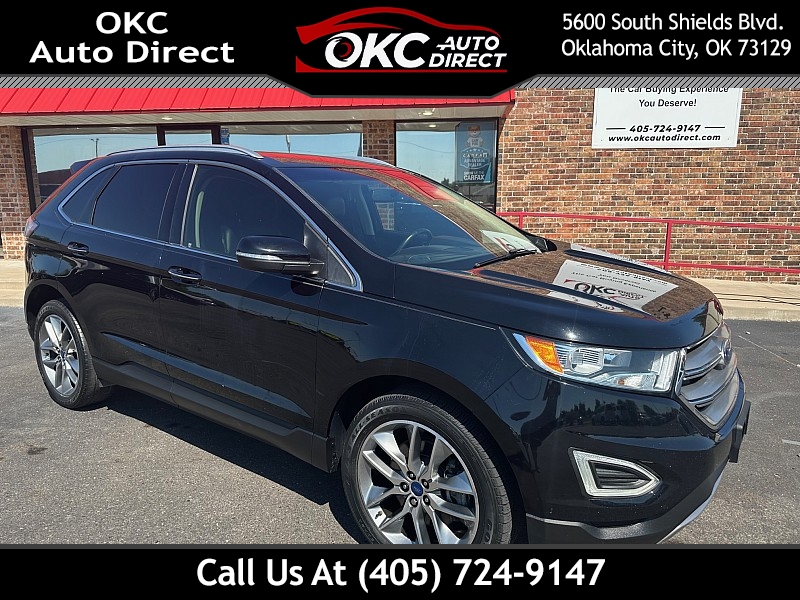 Used 2017  Ford Edge 4d SUV FWD Titanium V6 at OKC Auto Direct near Oklahoma City, OK
