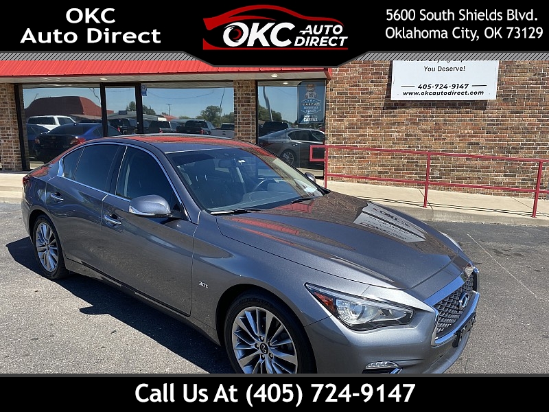 Used 2020  INFINITI Q50 4d Sedan AWD 3.0t LUXE at OKC Auto Direct near Oklahoma City, OK