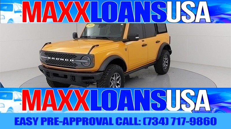 Used 2021  Ford Bronco Badlands 4 Door Advanced 4x4 at Maxx Loans near , 