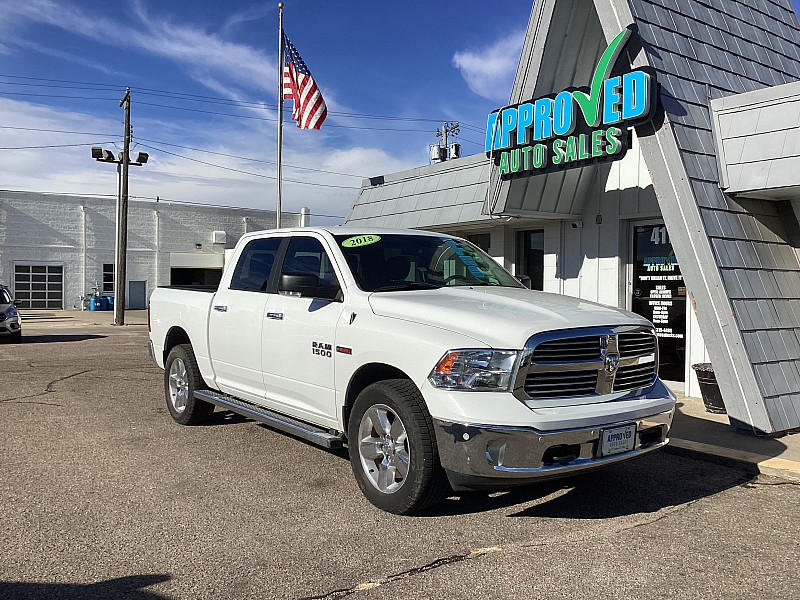Used 2018  Ram 1500 Big Horn 4x4 Crew Cab 5'7" Box at Approved Auto Sales near Garden City, KS