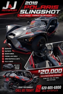 Used 2018 Polaris SLINGSHOT at J & J Autoplex near Garden City, Kansas