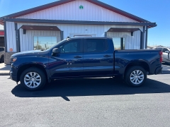 Used 2022 Chevrolet Silverado 1500 4WD Crew Cab 147" Custom at J & J Autoplex near Garden City, KS
