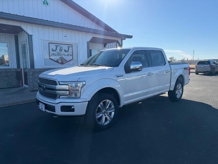 Used 2019 Ford F-150 4WD SuperCrew Platinum 5 1/2 at J & J Autoplex near Garden City, Kansas